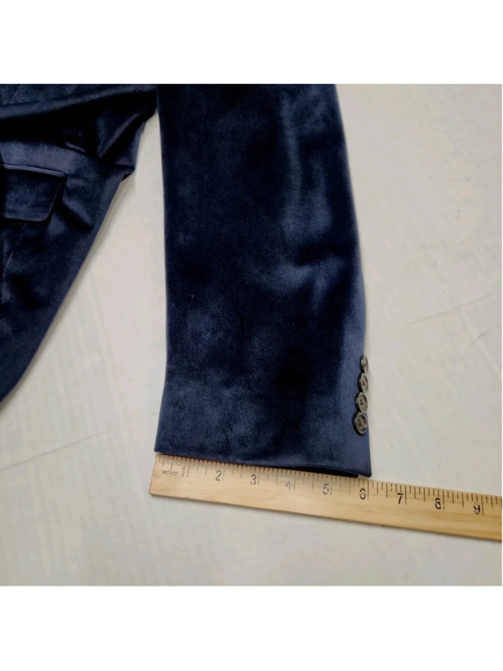 Ralph Lauren mens Lexington Blazer 50L Navy Velour 2-Button Jacket